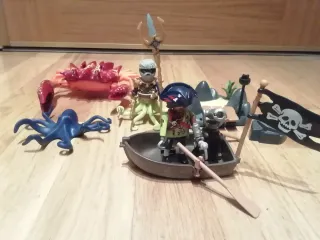 Playmobil Criaturas Marinas y Barco Pirata