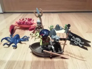 Playmobil Criaturas Marinas y Barco Pirata