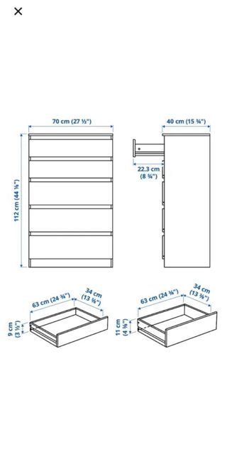 Cómoda Ikea Blanca