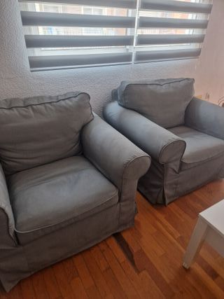 Sillón Ikea Ektorp Gris