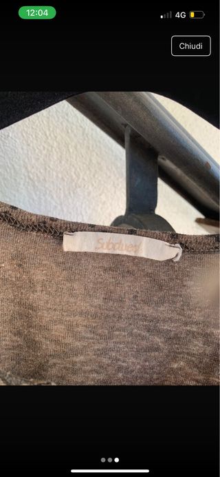 Maglia Subdued marrone e nera