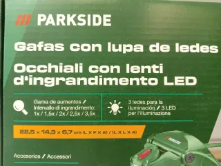 Gafas Lupa LED Parkside 5 aumentos