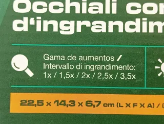 Gafas Lupa LED Parkside 5 aumentos