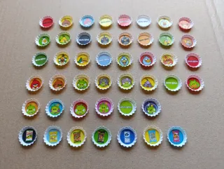 Chapas Grefusa Angry Birds Colección Completa