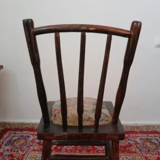 Lote 3 Sillas Madera Años 70