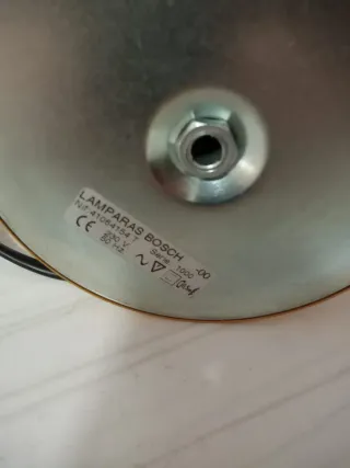 Lámparas de mesa doradas y blancas Bosch nuevas