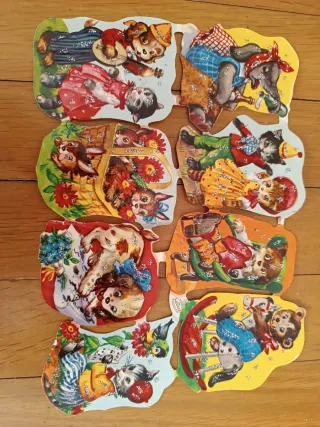 Colección Cromos Troquelados Gatitos Vintage