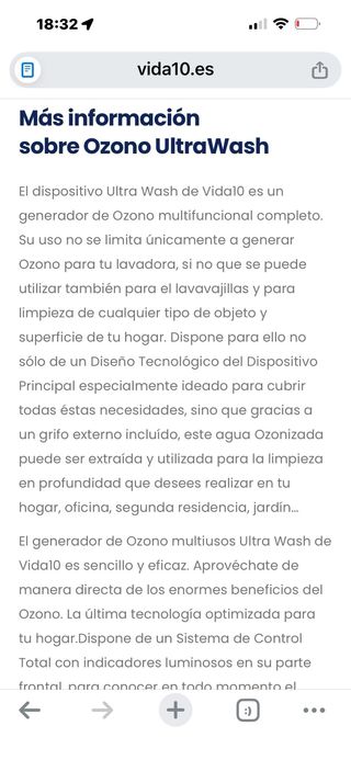 Generador Ozono UltraWash