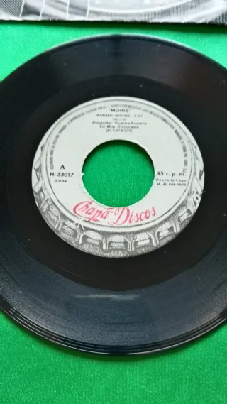 Vinilo 7" Moris -Sábado Noche/Nocturno de princesa