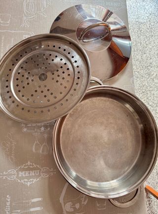 Set Vaporiera 3 Pezzi Acciaio Inox