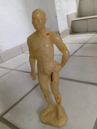 Muñeco con puntos de acompuntura.