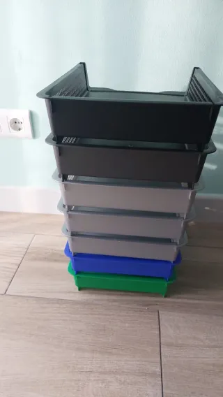 Bandejas de oficina apilables de plástico