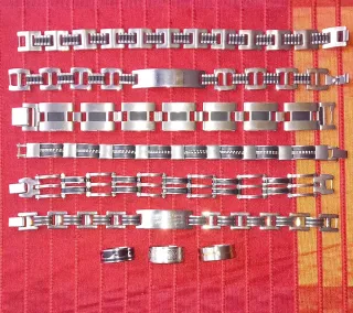 Pulseras y Anillos Acero Inox