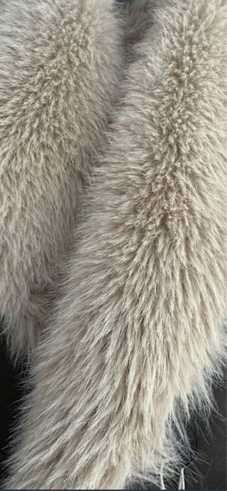 Abrigo reversible beige y marrón