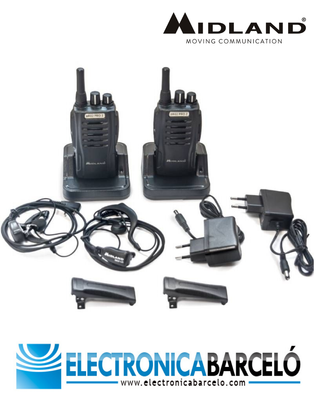 Pack 4 Walkies Midland BR02 PROZ Libres