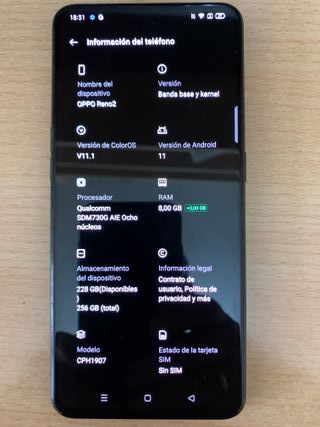 Oppo Reno 2 256GB Negro