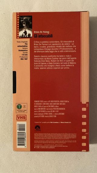VHS Gli Intoccabili - Brian De Palma