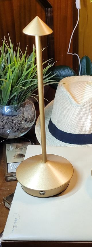 Lampada da tavolo Touch USB Oro