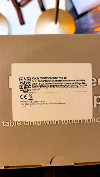 Lampada da tavolo Touch USB Oro