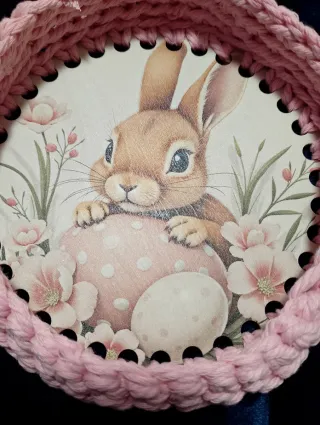 Cestino Pasquale Fatto a Mano coniglio