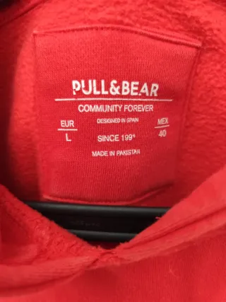 Sudadera Pull&Bear roja