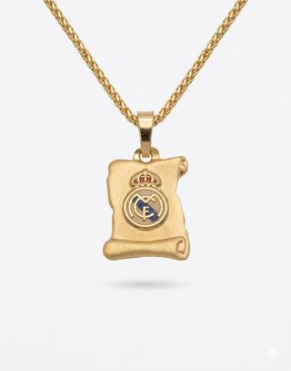 Colgante Real Madrid Pergamino 18K