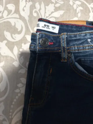 2 Pantalones niño vaquero y azul