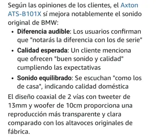 ALTAVOCES BMW-MINI AXTON