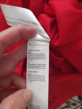 Vestido rojo de verano Suite Blanco Talla S