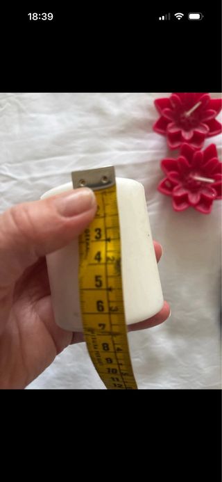 Lotto dí candele e porta candela in legno