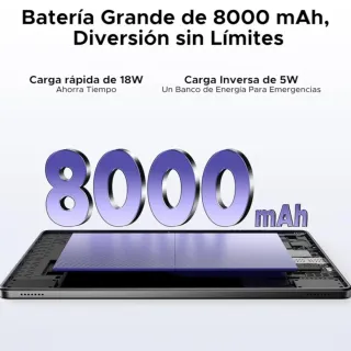 DOOGEE Tab G6+ 32GB+256GB Android 15 Negro