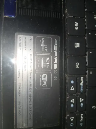 Acer Aspire One Portátil Negro