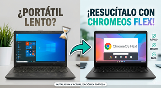 Portátil Lento Chrome OS Flex Google