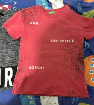 Conjunto Benetton camiseta y pantalón corto