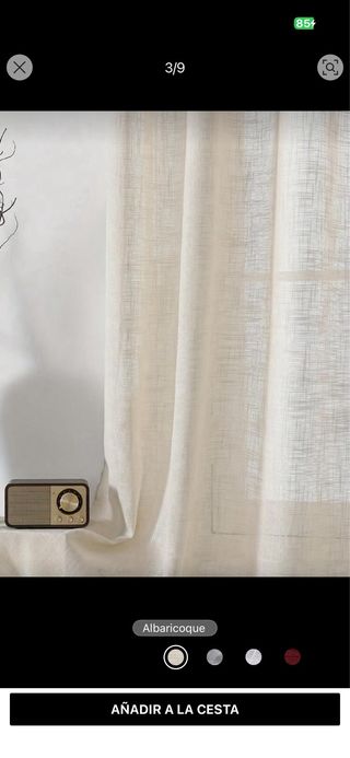 Cortinas Beige Lino