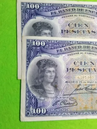 Billetes españoles 100 Pesetas 1931 (2)