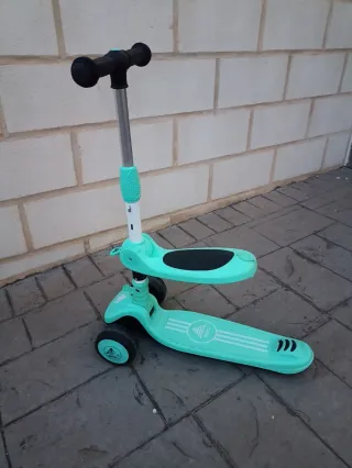 Patinete infantil 3 ruedas con luces