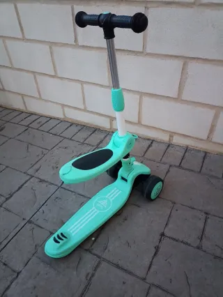 Patinete infantil 3 ruedas con luces