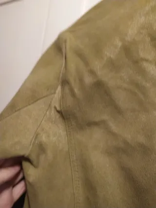 Chaqueta Piel Adolfo Dominguez Vintage Verde