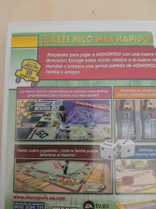 🇪🇦 COMO NUEVO. Juego Monopoly Wii y WiiU