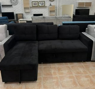 SOFACAMA!!  Chaiselongue Terciopelo Gris