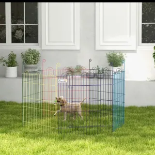 Parque para perros multicolor