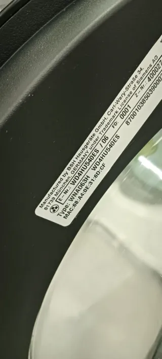 LAVADORA COM SECADORA SIEMENS 10 KG A 6 KGRPM 1400