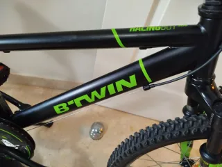 Bicicleta Btwin 20 Negra y Verde