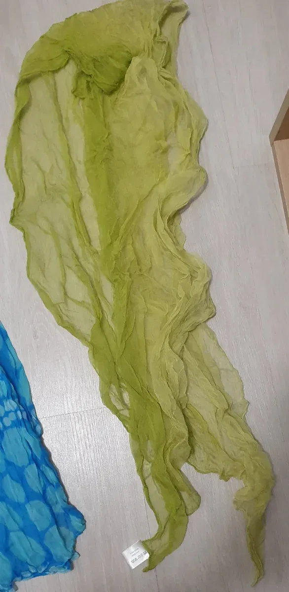 Pañuelos foulard azul y turquesa