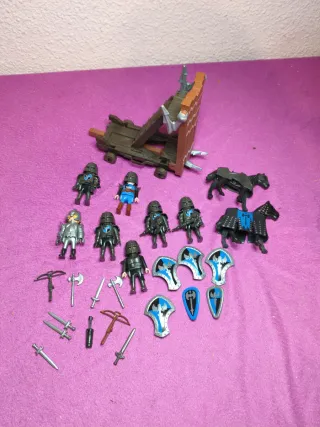 Lote Playmobil Medieval Caballeros
