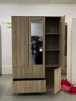 Armario de 3 puertas + espejo barato