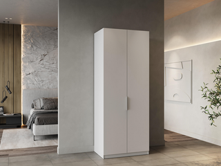 Nuevo armario blanco con 2 puertas