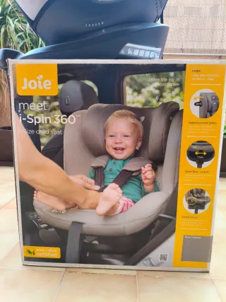 Silla coche Joie giratoria gris