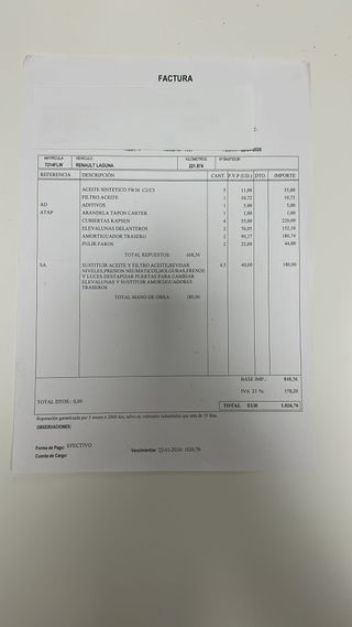 Renault Laguna 2007 12 MESES DE GARANTIA 646354408